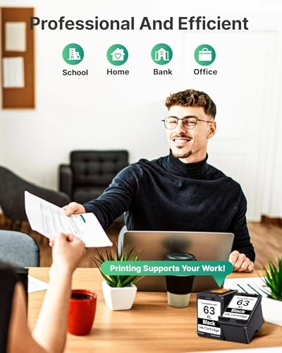 HP 63XL High Yield Black Compatible Combo Pack