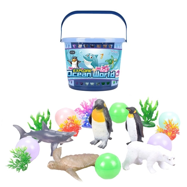 SAM BOX FZE Ocean World Bucket Set - 17Pcs Multicolor