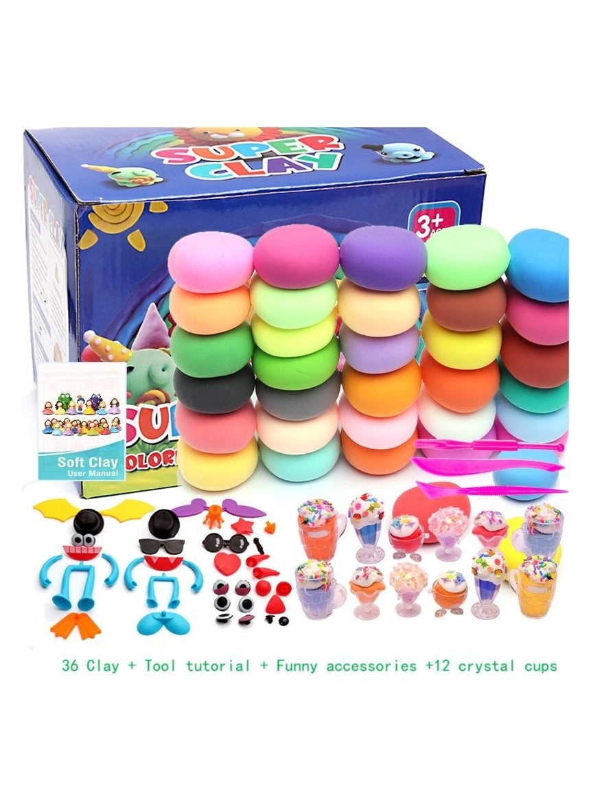 Generic 36 Colors Plasticine - DIY Super Light Non-Toxic