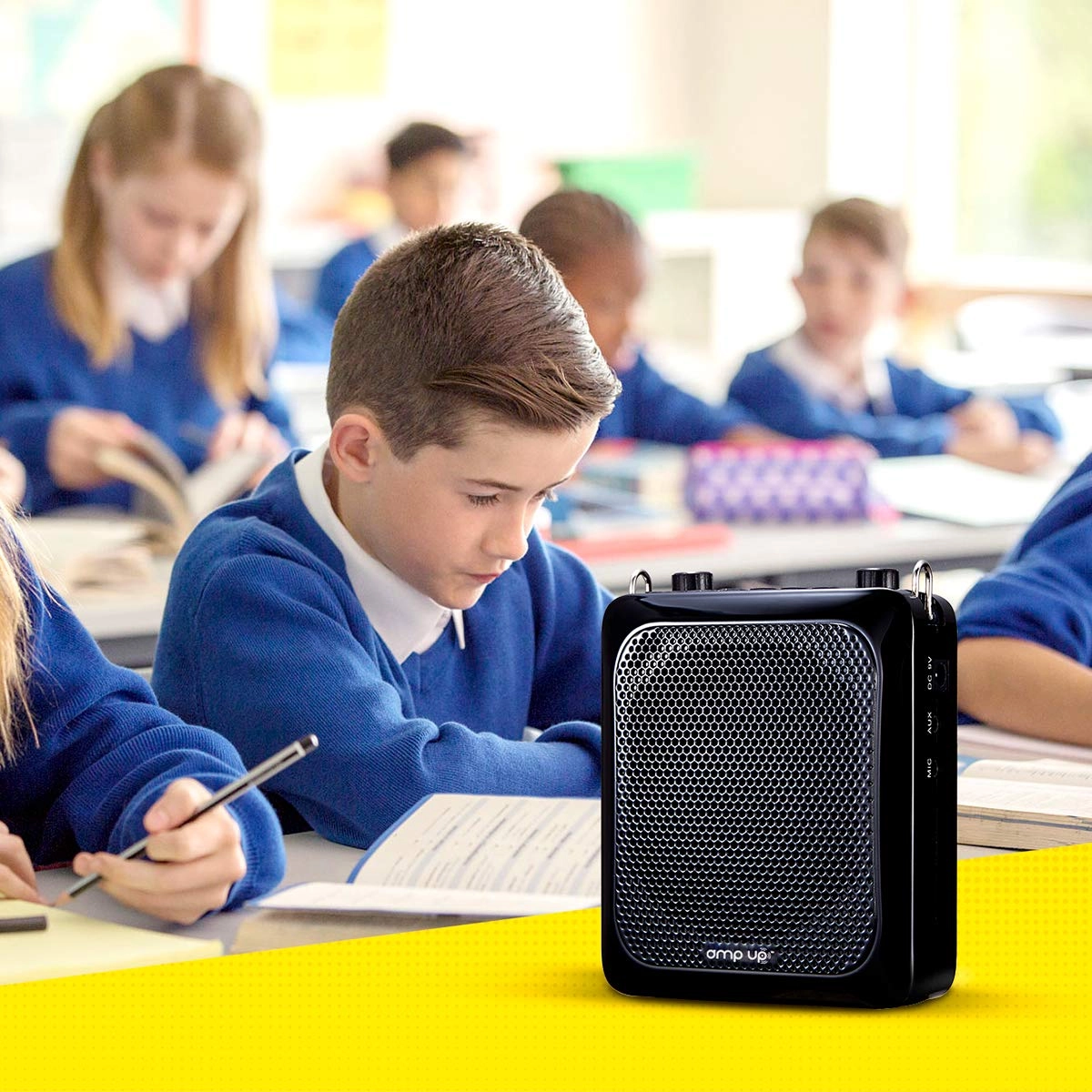 Amp-Up! Personal UHF Voice Amplifier Wireless Microphone