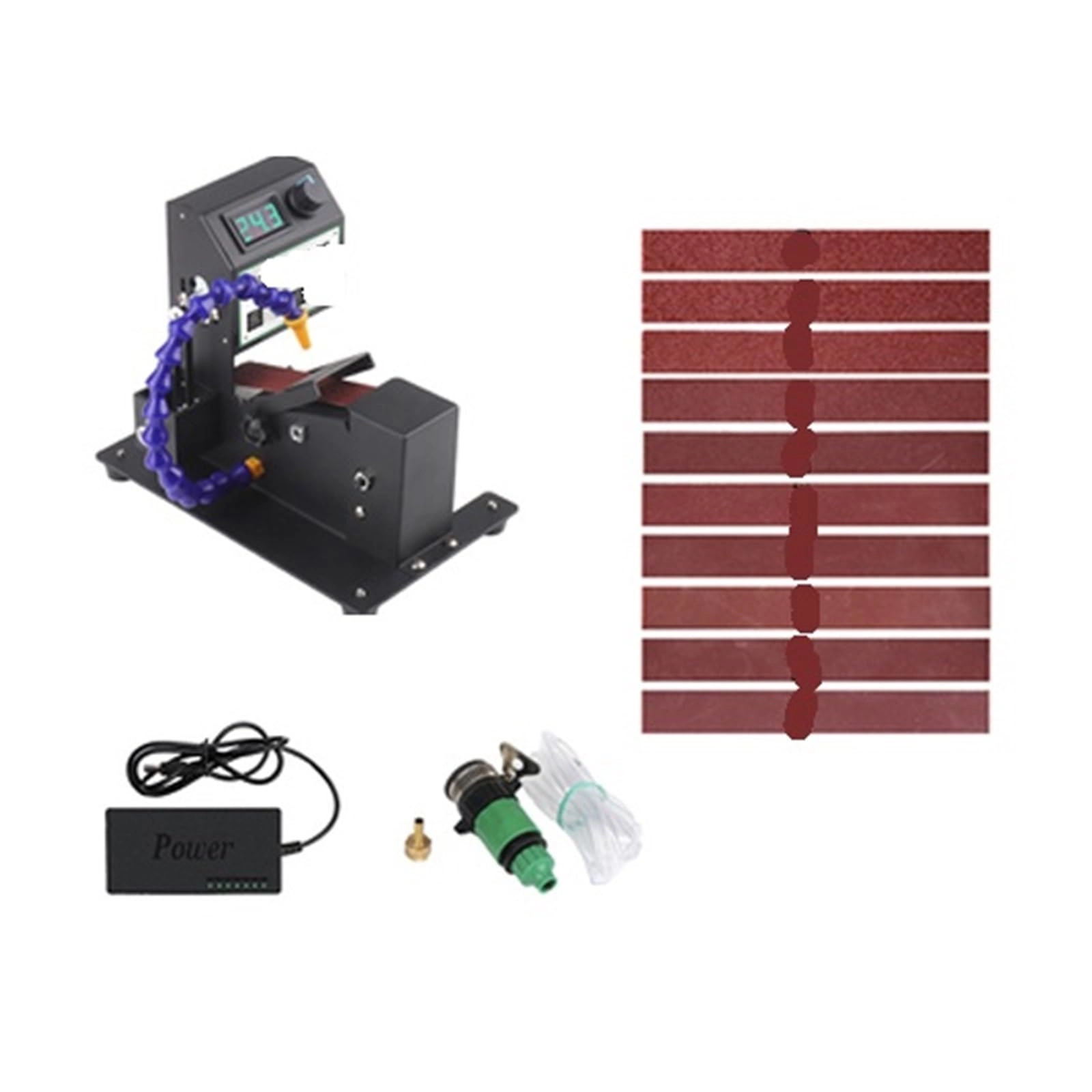 Mini Belt Sander - 7 Variable Speed 10 Sanding Belts