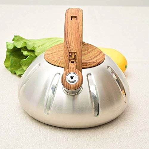 Whistling Tea Kettle - Wooden stainless steel 2.5L