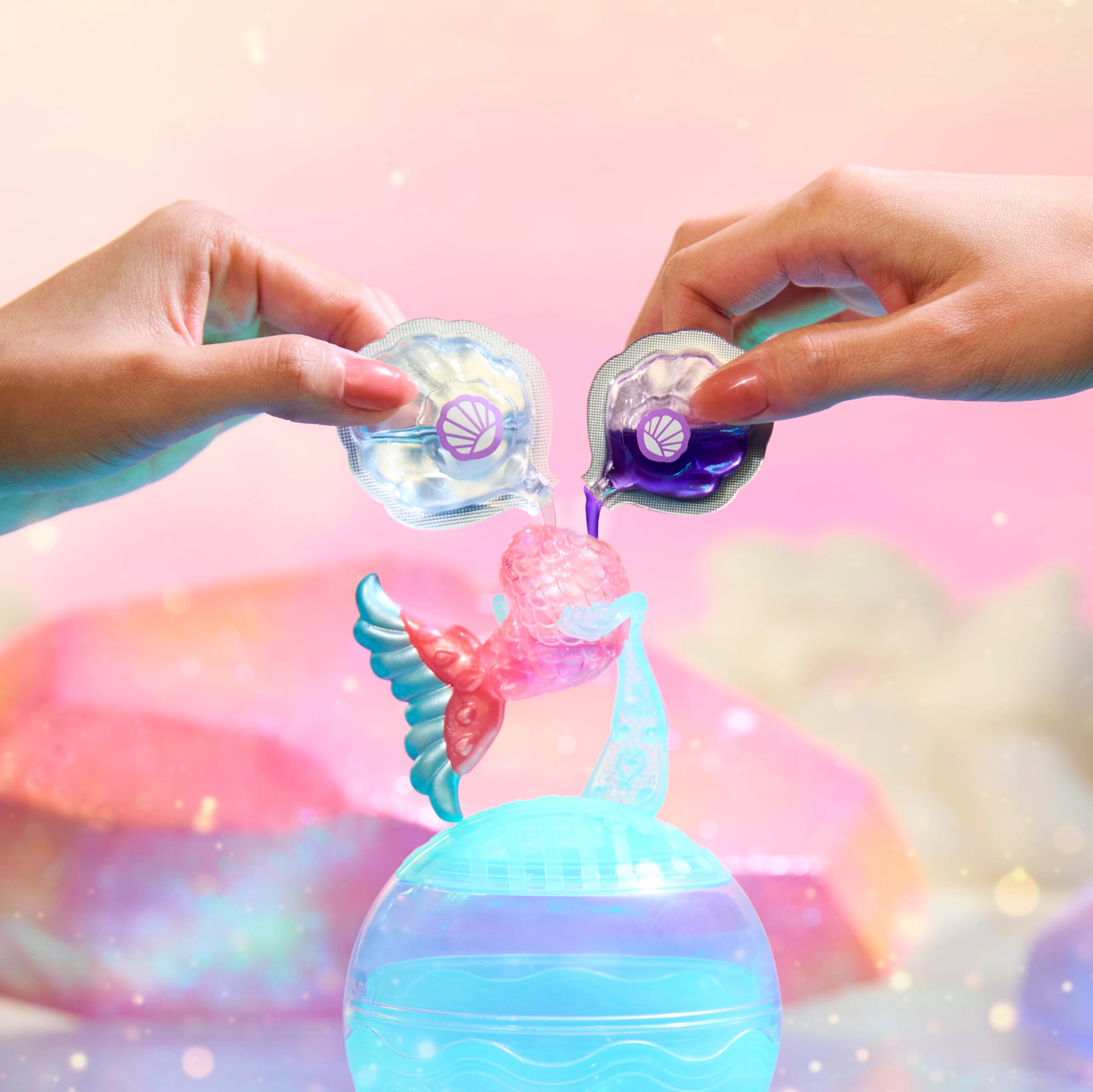 Mermaids Makeover Magic Tots - DIY Wearable Lip Gloss 6 Dolls Ages 4+