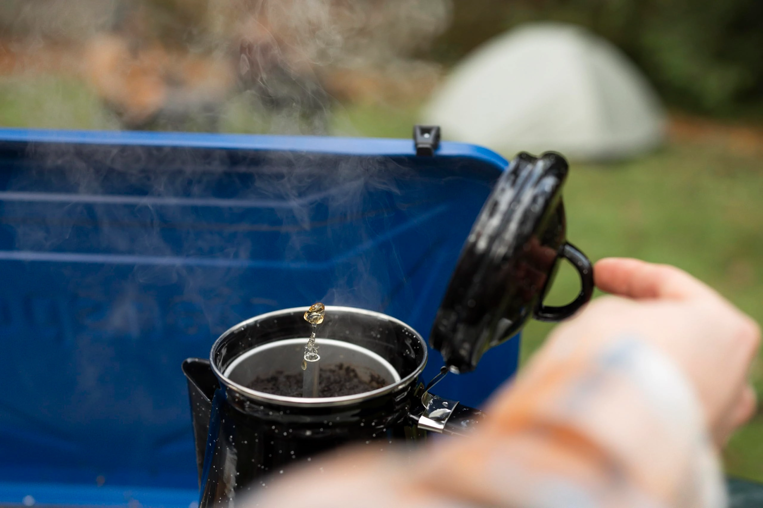 Enamel Percolator Coffee Pot