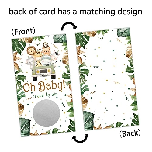 Woodland Animal Scratch Off Game Cards - Unisex-Kids 32 pieces