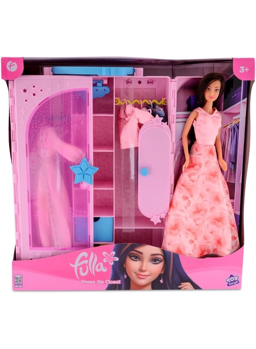 Doll with Dress-Up Closet - Girl Pink Ages 3+