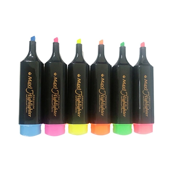 Maxi Premium Highlighter - Multicolour chisel tip