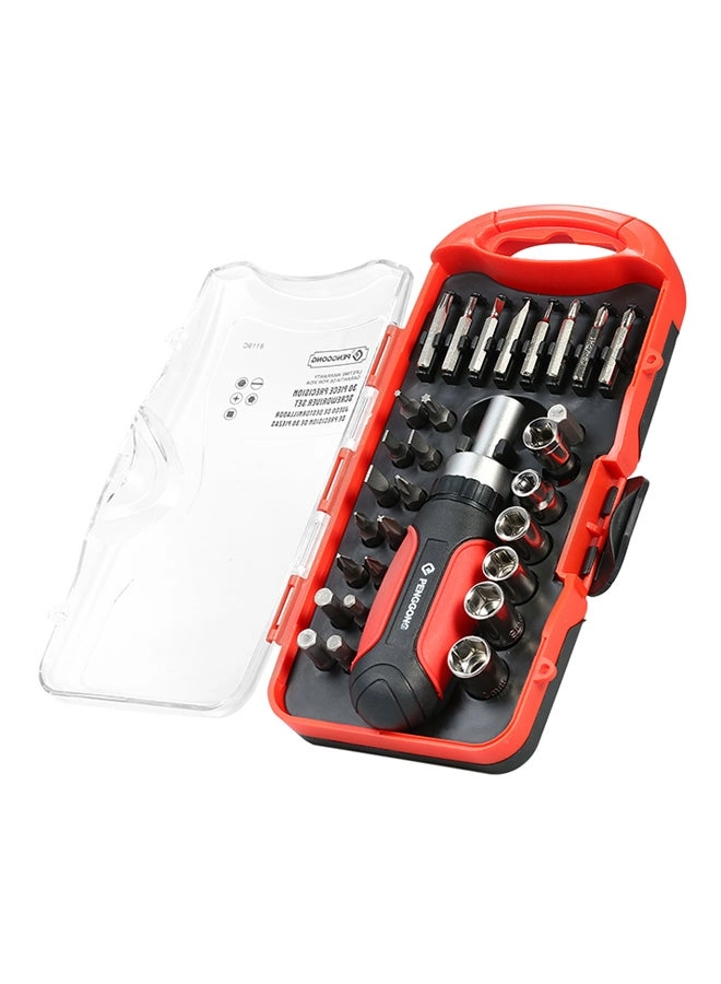 PENGGONG Ratcheting Slotted and Phillips Screwdriver Set (30 Pcs)