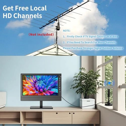 Portable Flat Screen TV - 1080p 12 Inches