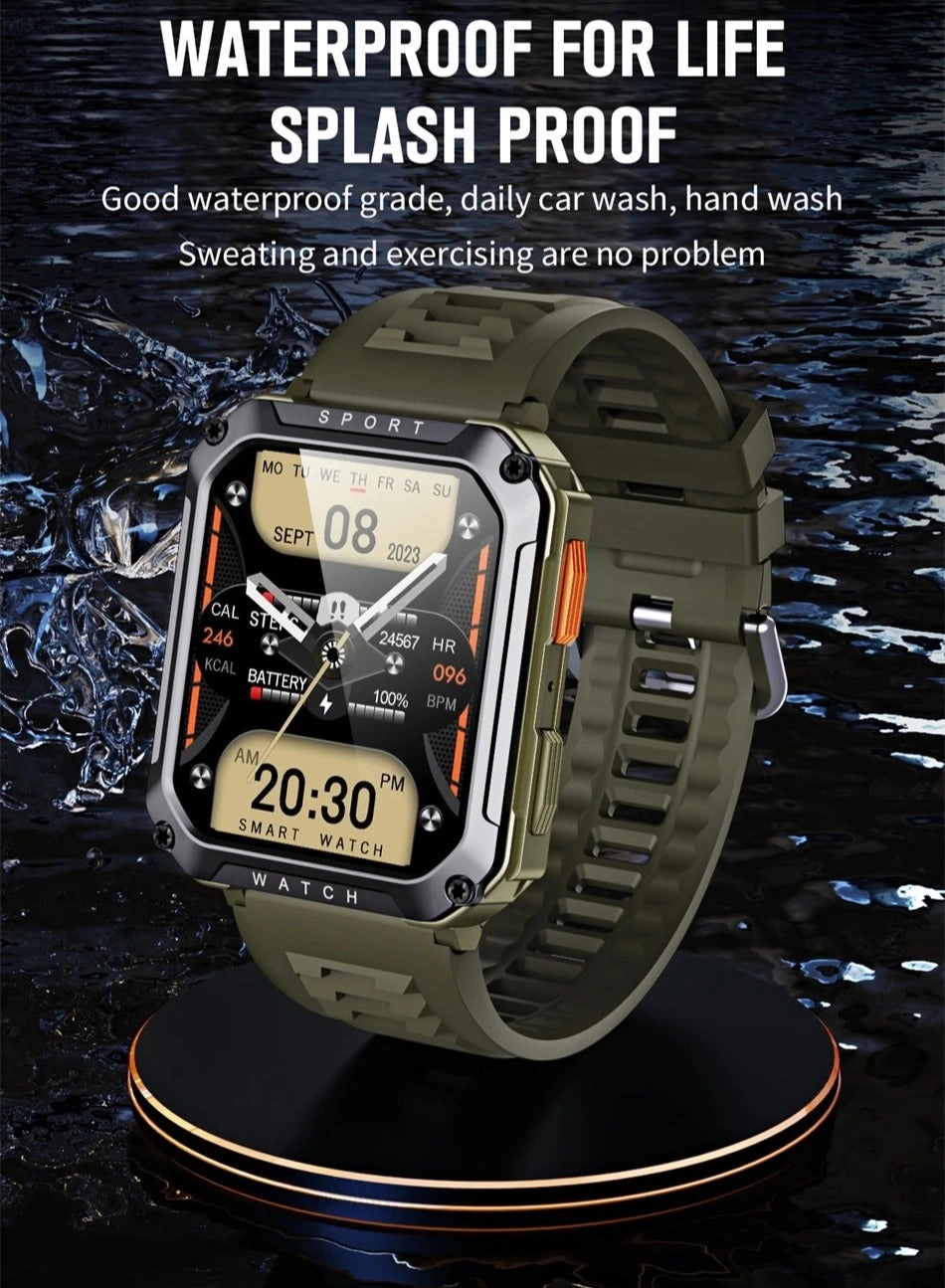 Military Smart Watch Stainless Steel