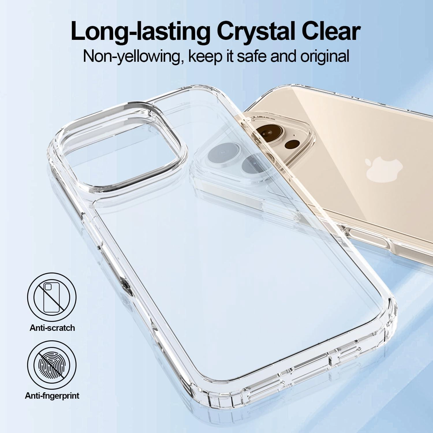 Clear Back Case for iPhone 16 Pro Max