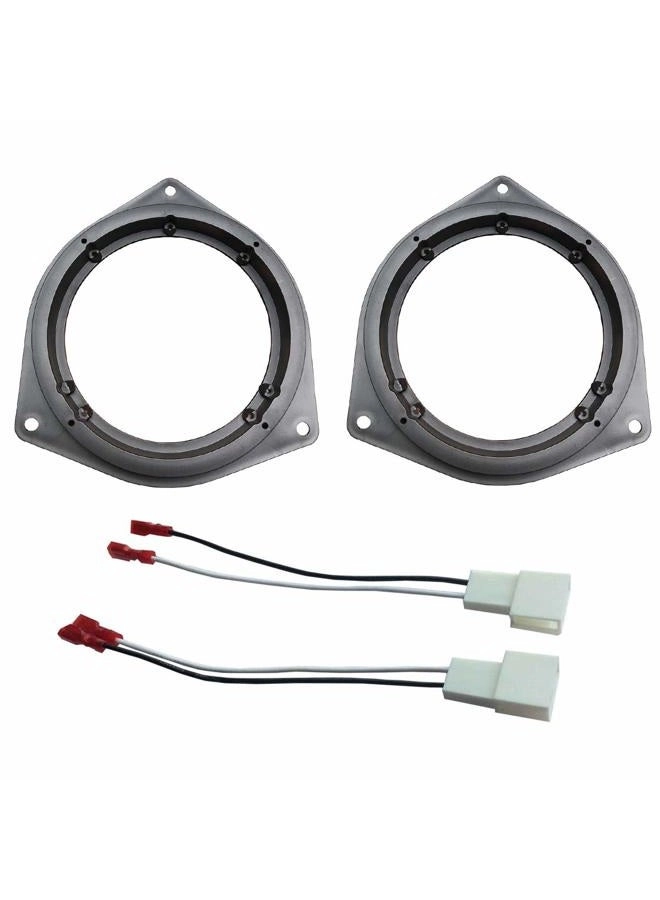 DKMUS Speaker Adapter Plates - 6.5" + Wiring Harness