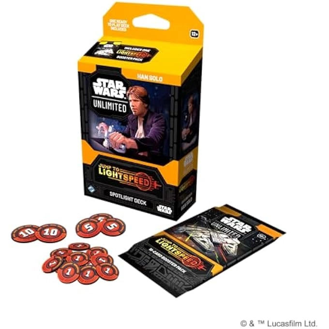 Star Wars: Unlimited: Jump to Lightspeed Spotlight Deck Han Solo - 50 Card Deck 4 Exclusive Cards