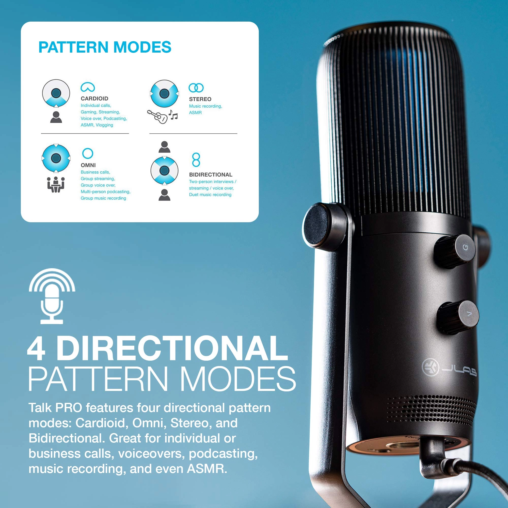 Talk Pro USB+3.5mm-Mini-Jack Microphone