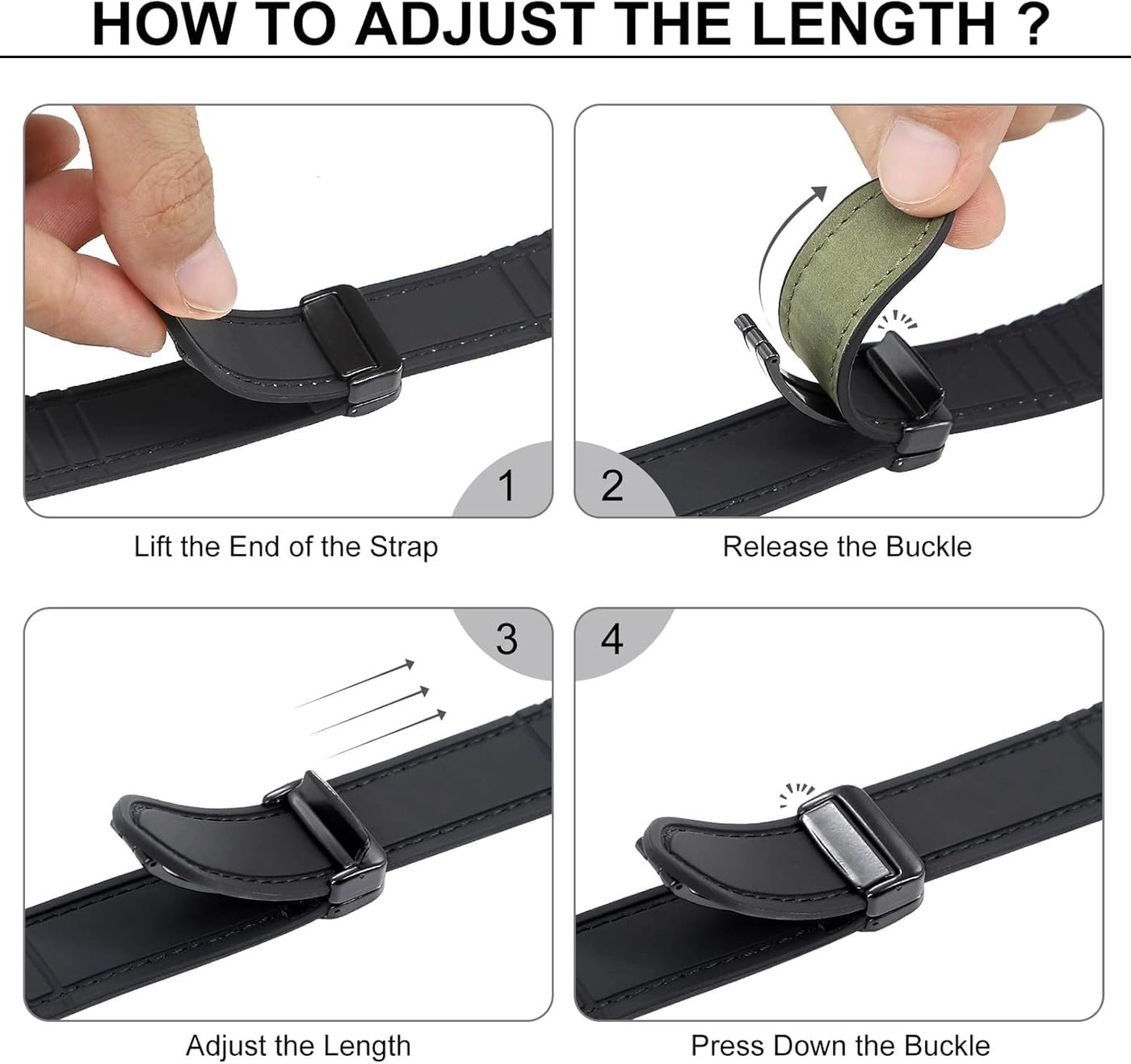 20mm Soft Genuine Leather Hybrid Watch Band for Samsung Galaxy Watch - 40mm/44mm