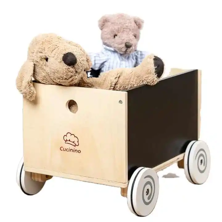 Kids Wooden Toy Storage Box