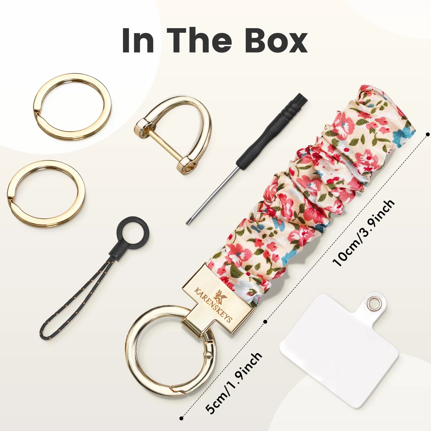 Scrunchie Keychain Wristlet - Colour