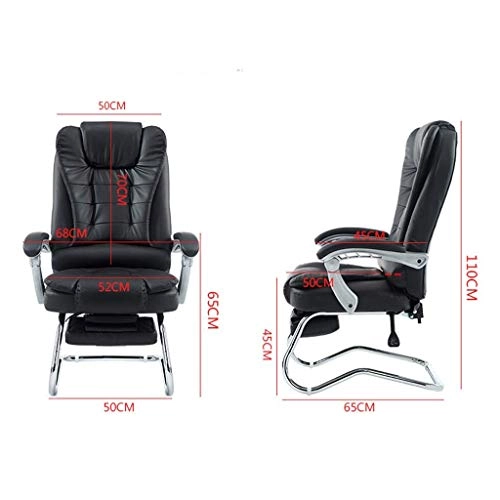 Desk Chair - PU Leather Brown High Back