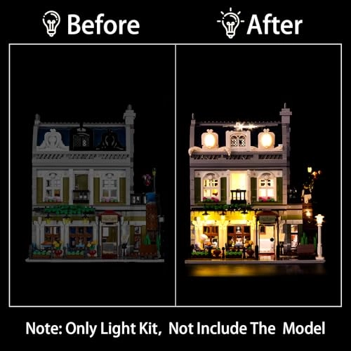 Lighting Kit 10243 - ABS USB for LEGO Parisian Restaurant 10243