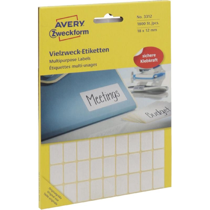 Avery Multipurpose Labels - 928 Labels A6 - 38 X 14 mm