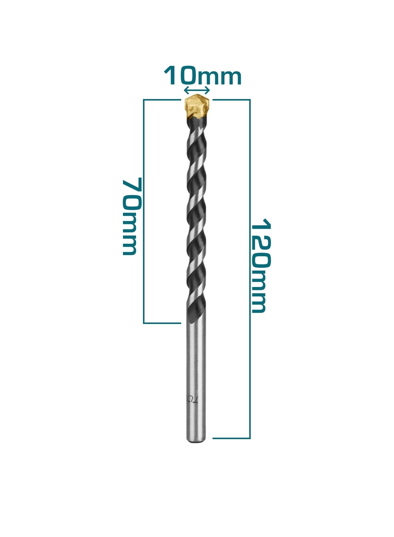Masonry Drill Bit - Iron 1 piece 10mm