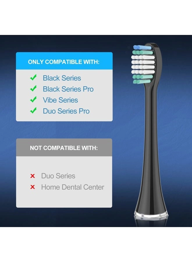 Replacement Toothbrush Heads - Pack of 5 Black