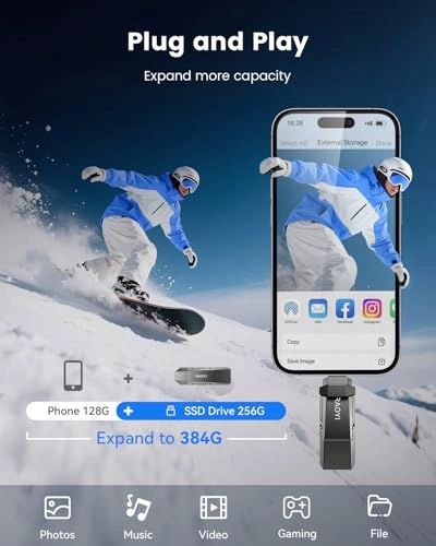 USB C External SSD - 256GB