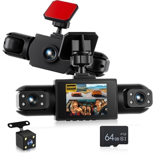 4 Channel Front and Rear Dash Cam - 1080P