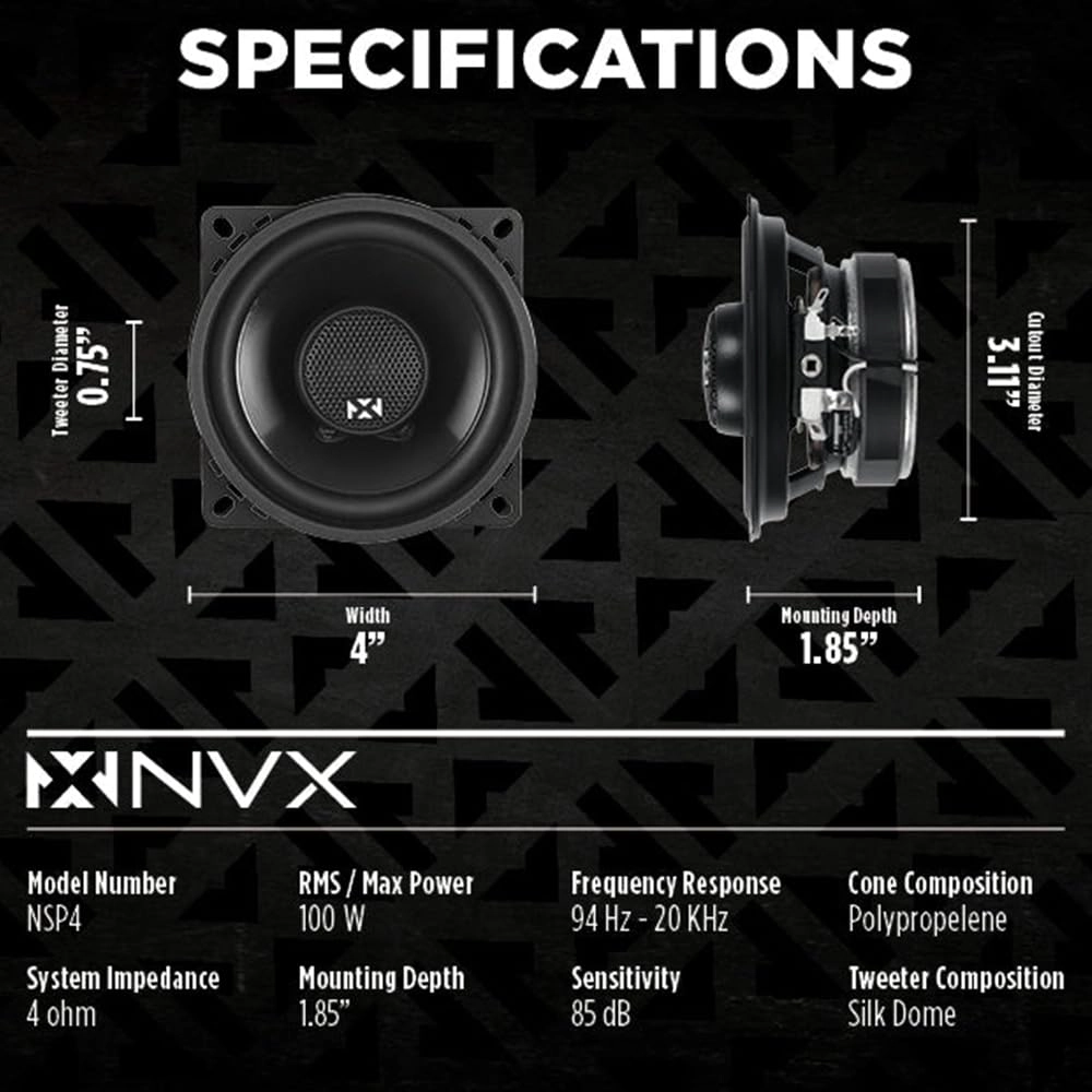 NSP4 - 4" 2-Way Coaxial