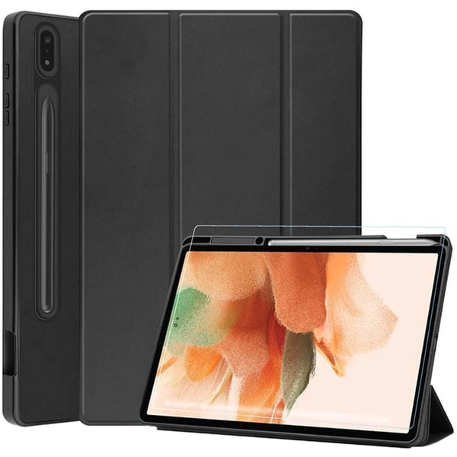 Max & Max Flip Case with Screen Protector for Galaxy Tab S9 Ultra