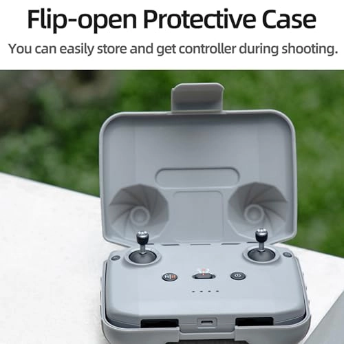 RC-N3/2/1 Remote Control Storage Box - Compatible with DJI Mavic Air 2/Air 2s/Air 3/Air 3s/Mini 2/Mini 3/Mini 3 Pro/Mini 4 Pro/Flip/NEO grey