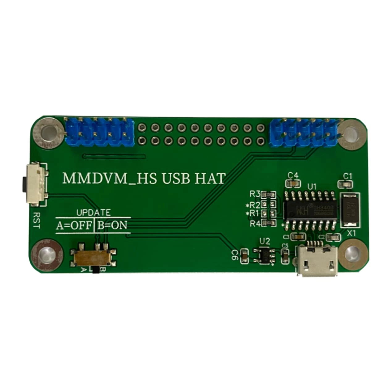 AURSINC MMDVM Hotspot USB HAT - MicroUSB Port