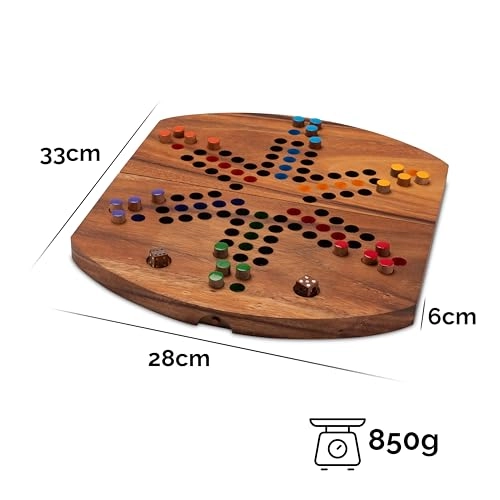 Ludo - Wooden Fabric Bag