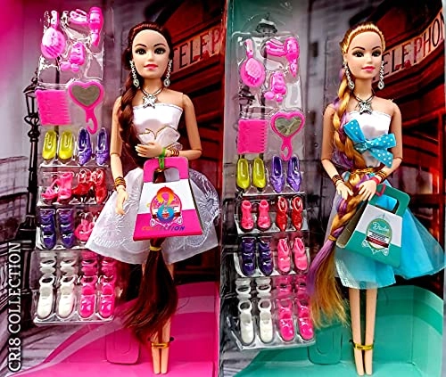 Princess Doll - 2 Pc 12 Inches Long Hair Pack