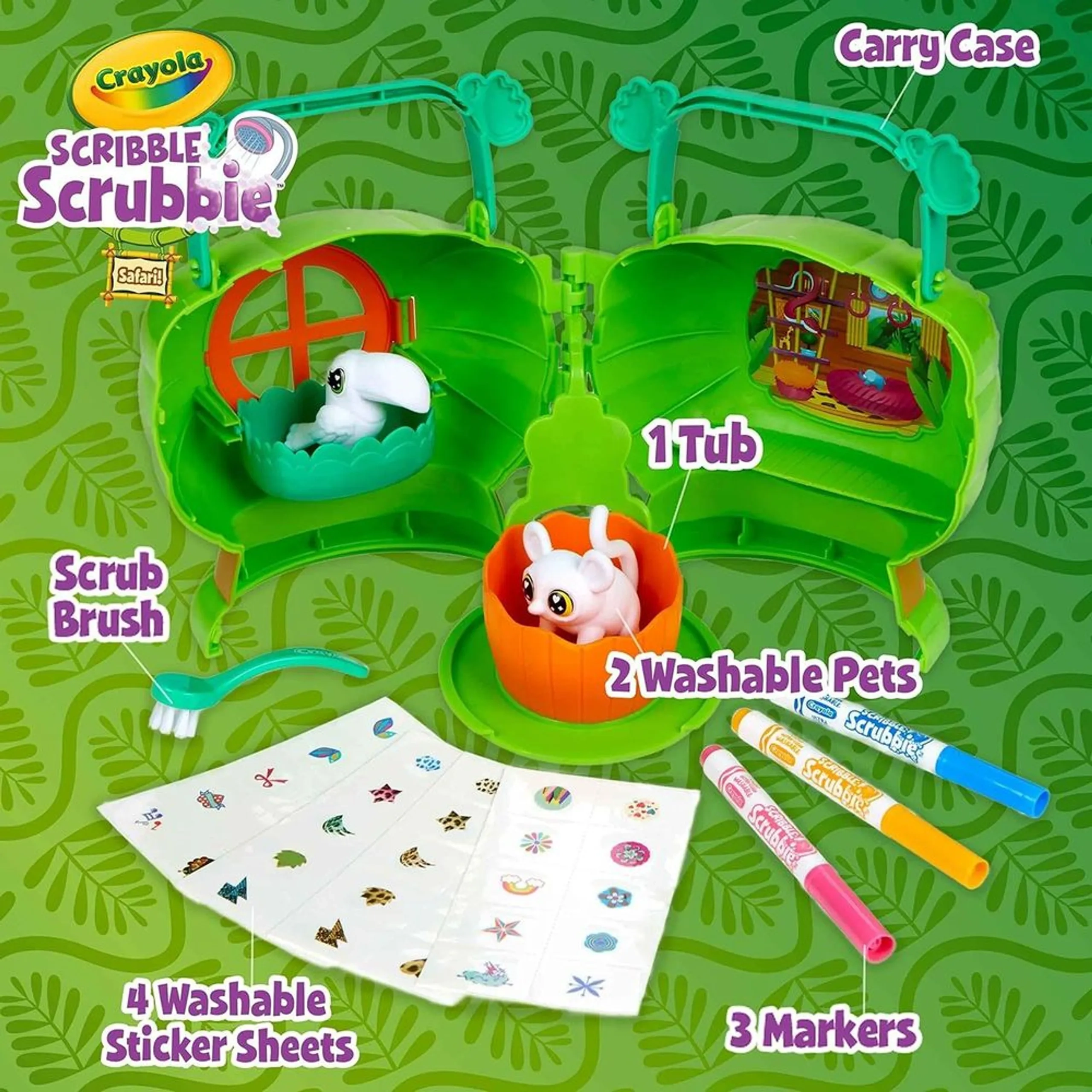 Scribble Scrubbie Pets - 3 washable markers