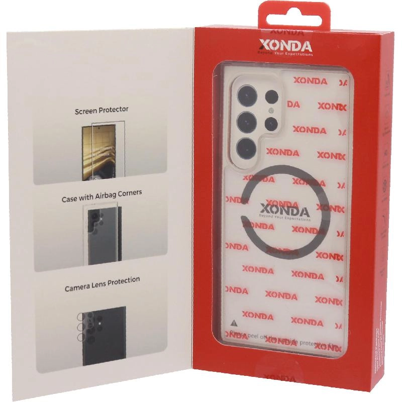 Clear Case - Clear for Samsung Galaxy S24 Ultra + Tempered Glass + Camera Lens Protector