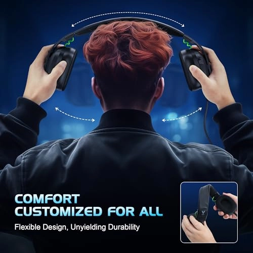 Gaming Headset for PS4 PS5 Xbox Series X PC Switch - Noise Canceling Microphone Stereo Sound