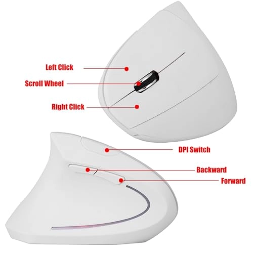 Vertical Gaming Mouse - Wireless