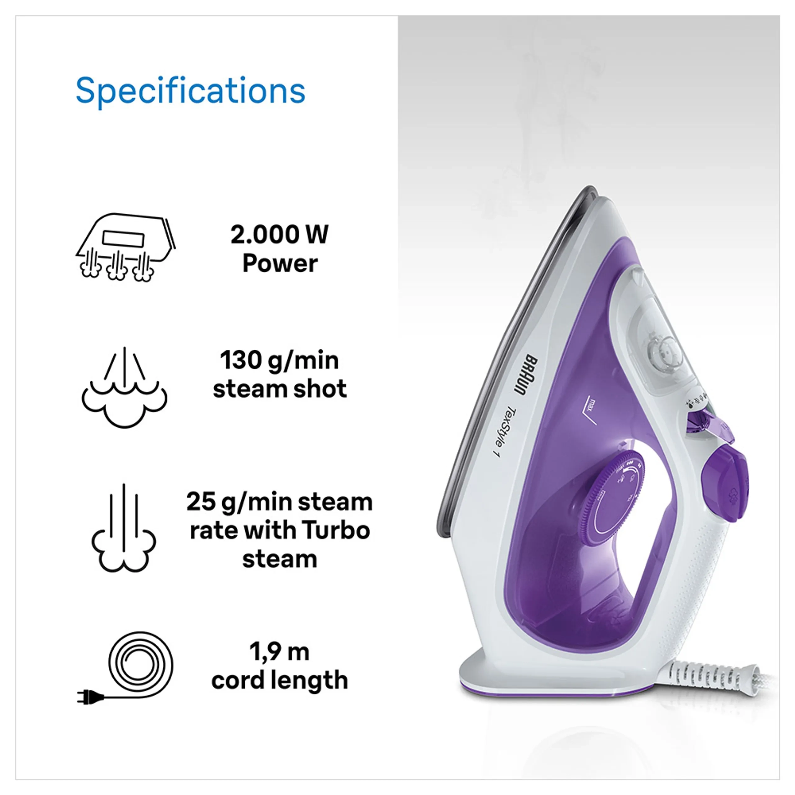 SI 1040 - Steam Iron 2000W