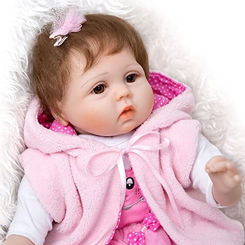 Reborn Baby Doll - 55cm 22" Vinyl Cotton Body
