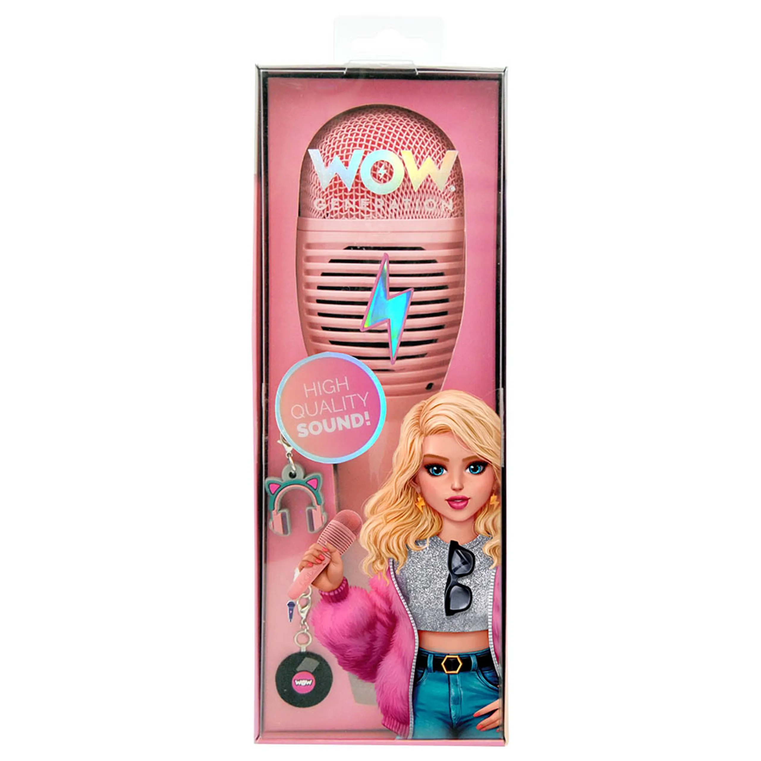 WOW Generation Pink Karaoke Microphone - 6 years+