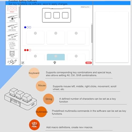 3 Key Keyboard - Wired/Wireless