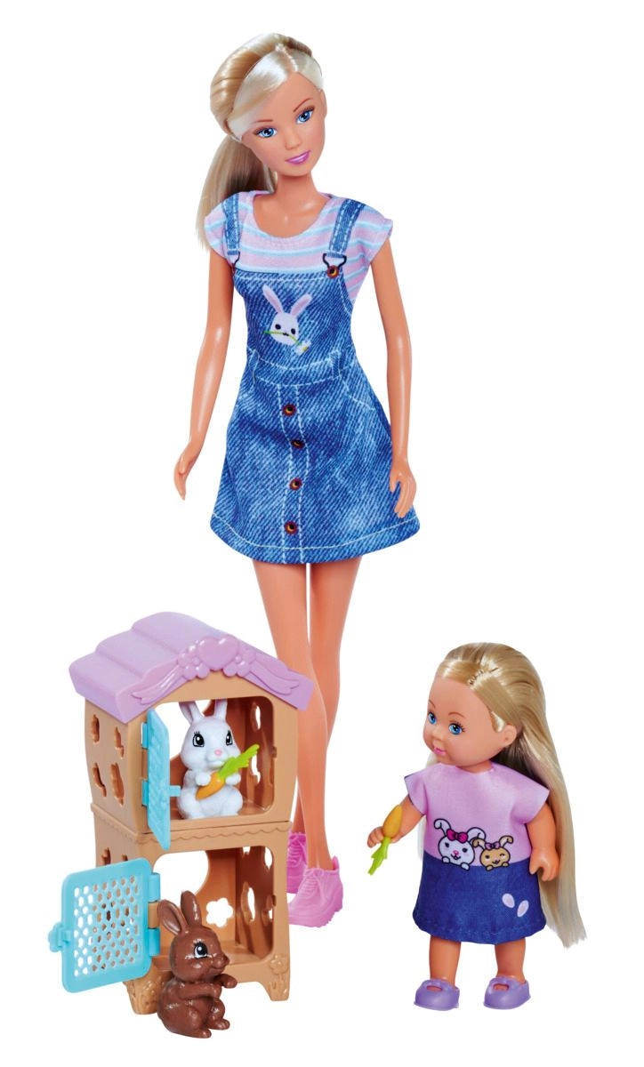 Steffi Love Rabbit Family - 29cm White Ages 3+