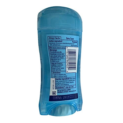 48 Hour Clear Gel Deodorant - Berry 2.6 oz
