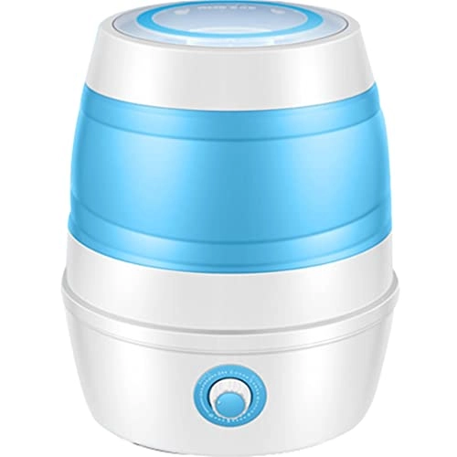 YHRJ Mini folding washing machine, Household semi-automatic laundry bucket, Knob switch + 2.5KG washing capacity (Color : C, Size : 38 * 44cm)