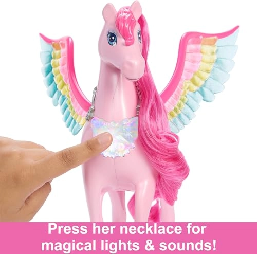 Barbie A Touch of Magic Pegasus - Lights and Sounds 10 Accessories Ages 3+