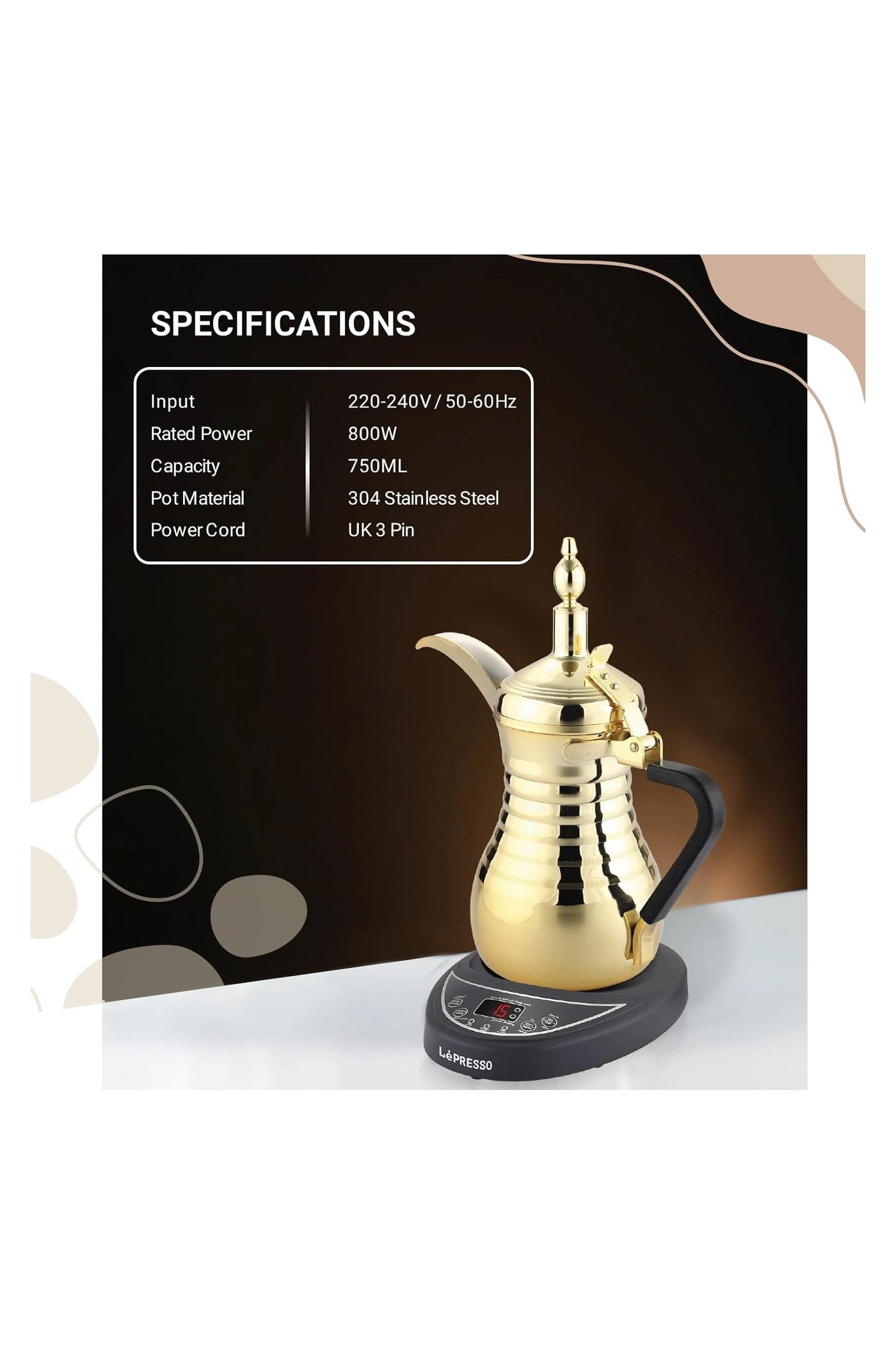 LPARCM - 750ml 304 Stainless Steel