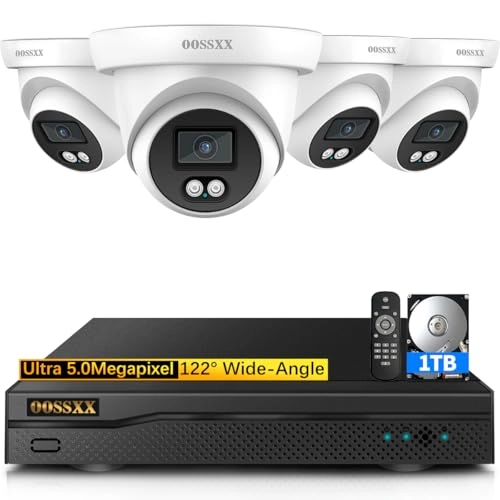 Outdoor Wired Security Camera System 5MP