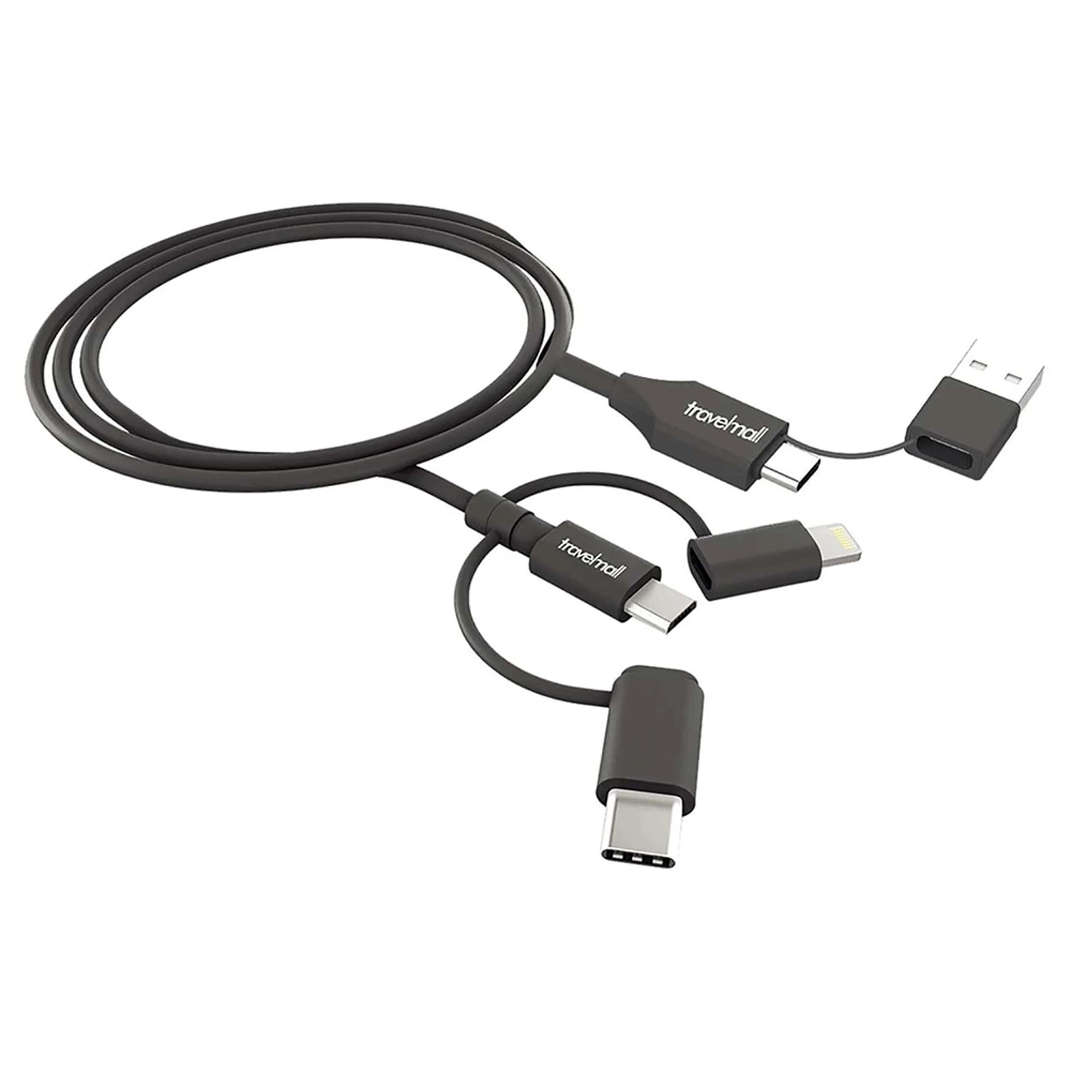 Travelmall 5-in-1 USB Cable 100W USB-C to USB-A 1m