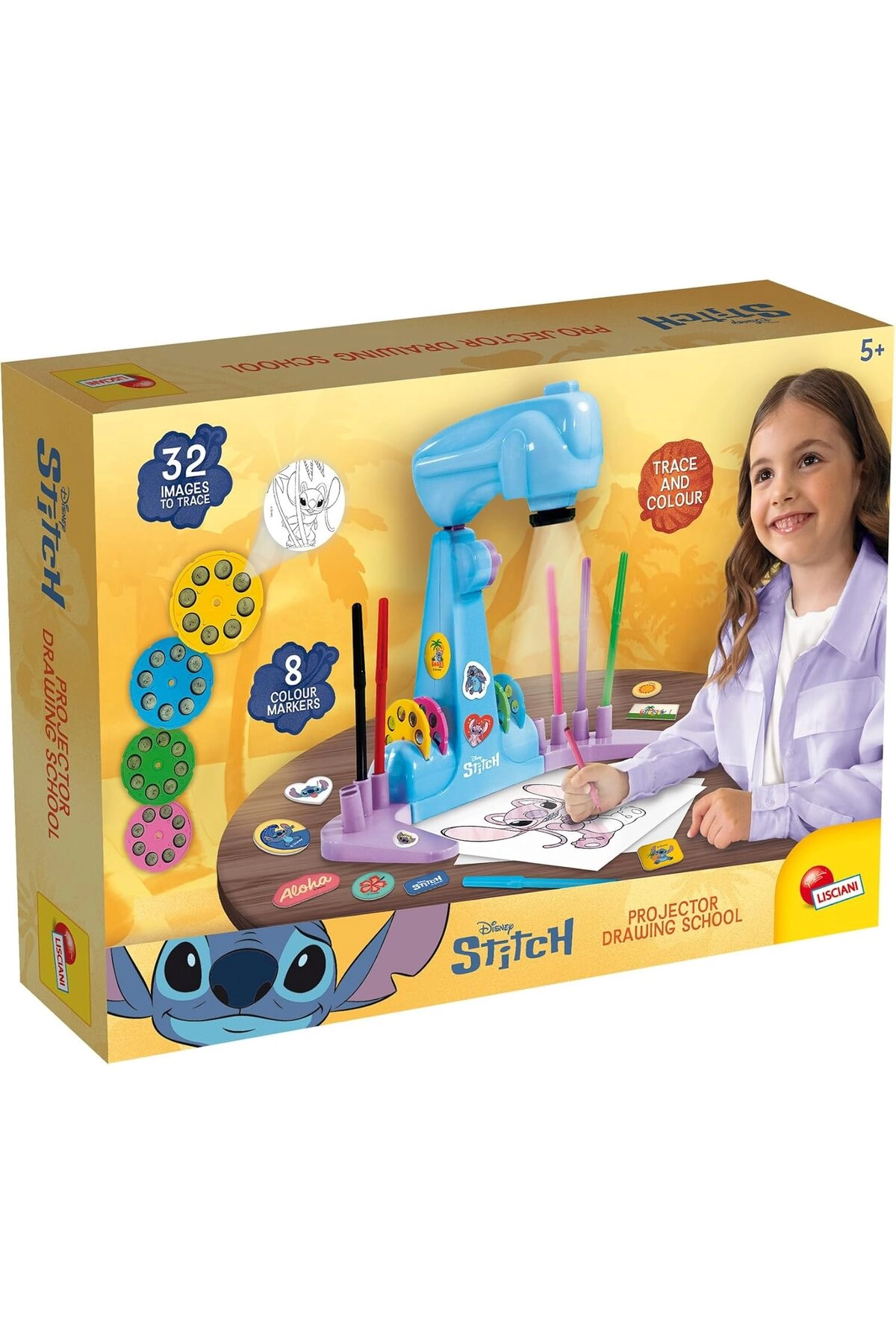 COLOR LAND CHILDRENS TOYS CENTER LLC Stitch Projector Drawing School - 1 Piece coloured markers